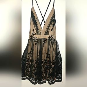 Black and nude dress